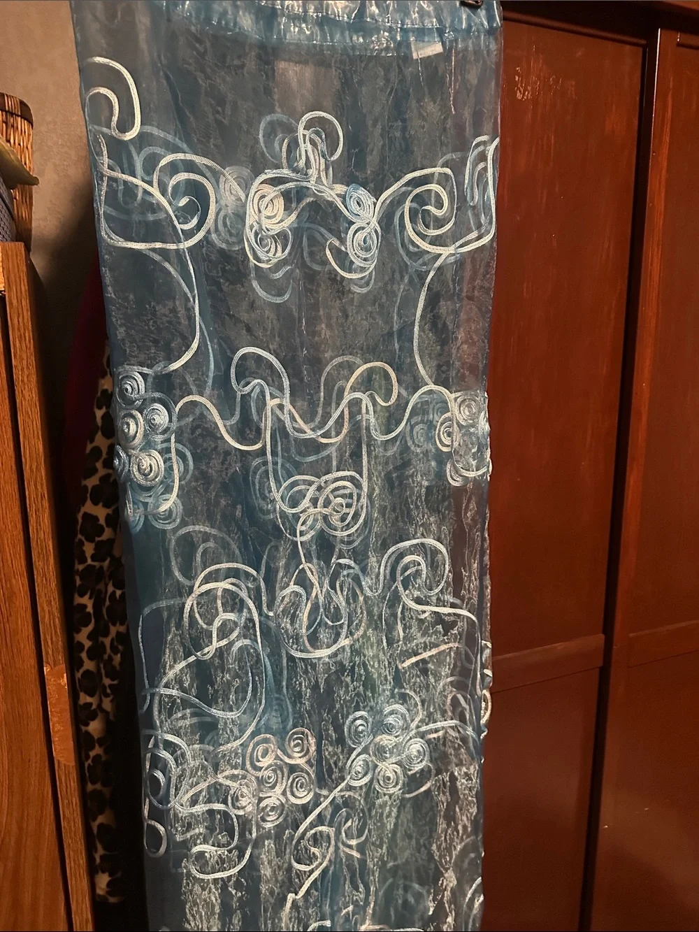 Lightblue shower curtain